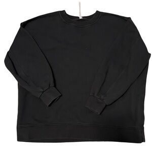 lululemon athletica perfectly oversized Crewneck Black pullover size 12 women